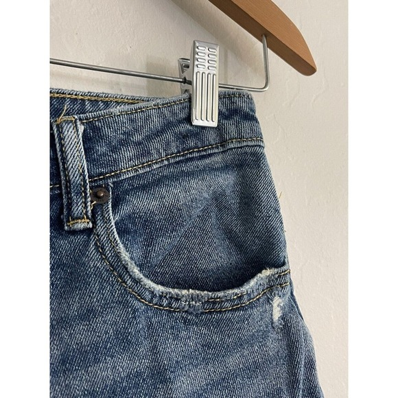 Abercrombie & Fitch 26 / 2 Jeans Mom Curve Love High Rise Distressed Medium Wash - Picture 5 of 7